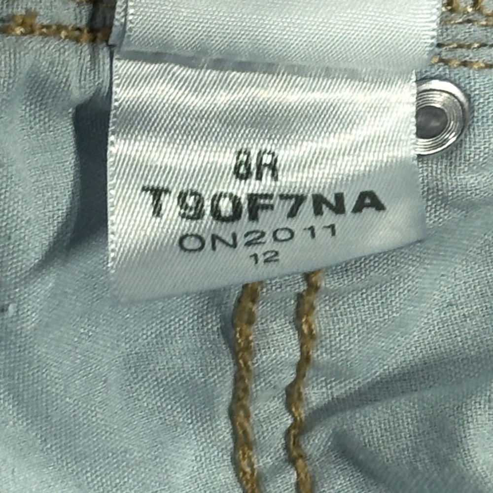Old Navy Sky-Hi Wide Leg Jeans Women Size 8 Blue Extra High Rise - Picture 11 of 12